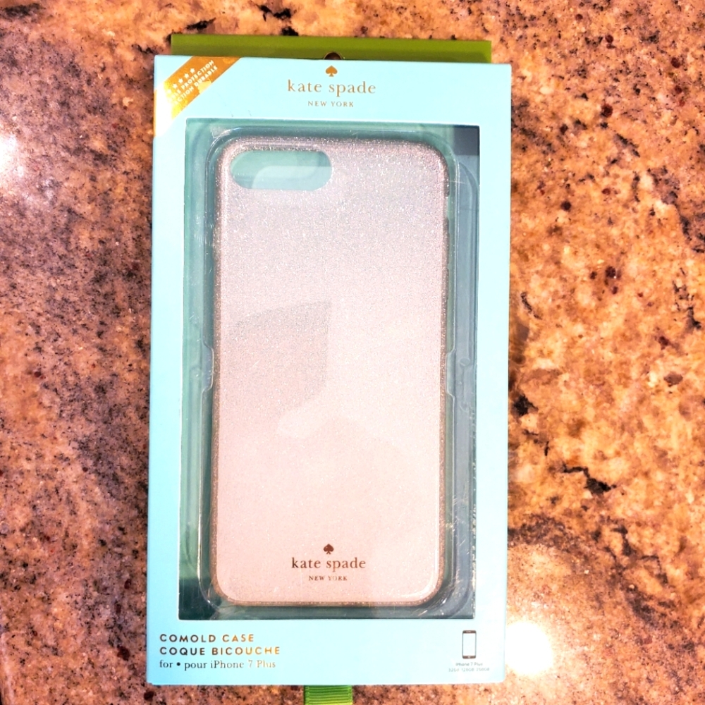 Kate Spade New York NY Comold case for phone‎ plus 7 French glitter Ombré 7
